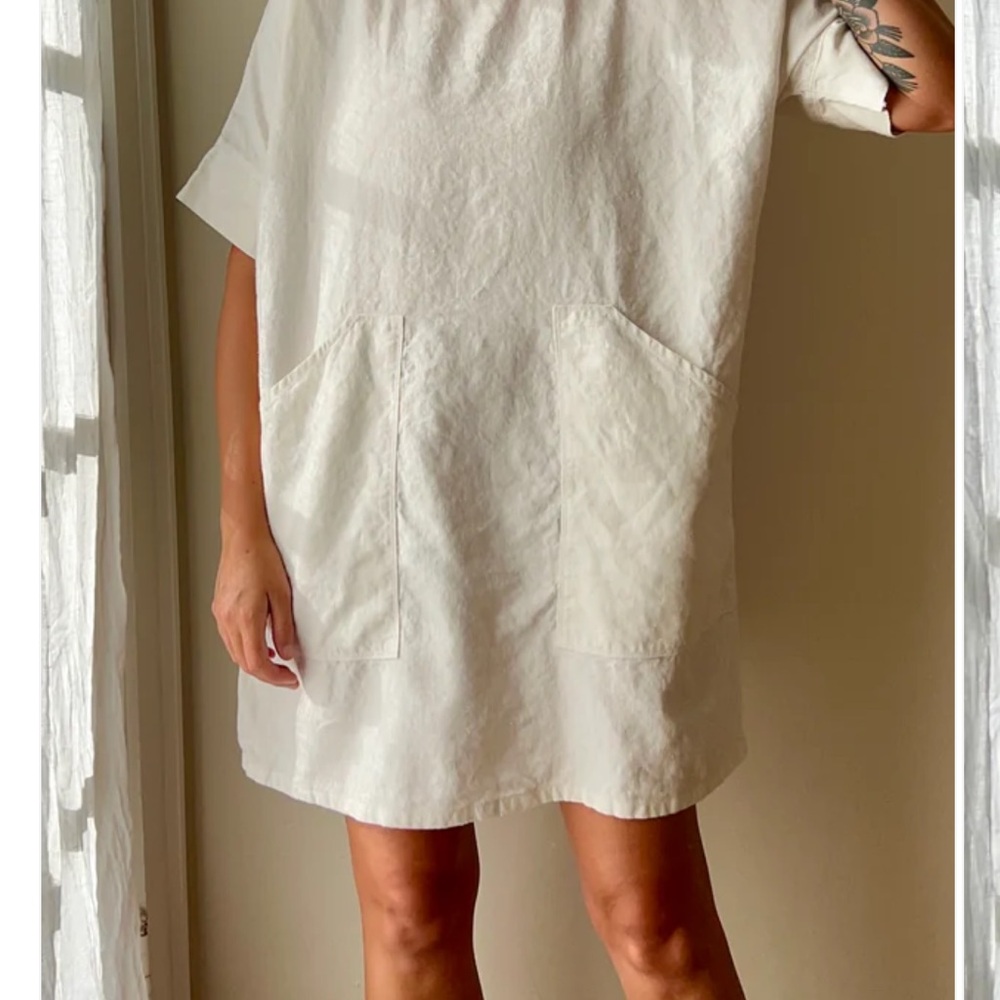 Handmade in California Hemp tunic with pockets size L